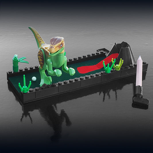 Jurassic Journeys™ Lava-Raptor Desktop Golf Hole Set